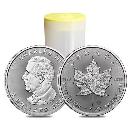 カナダ メイプルリーフ 5ドル 1オンス 銀貨　FINE SILVER コイン
