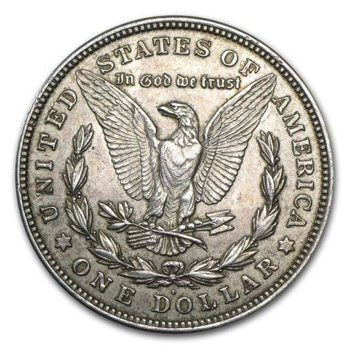 1921年 アメリカ モルガンドル 90% 銀 流通 銀貨 - 画像 (2)