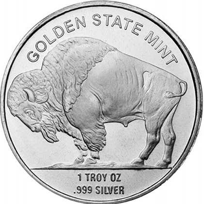 1オンス状態純銀 10枚セット／合計10オンス アメリカ バッファロー インディアン 銀貨