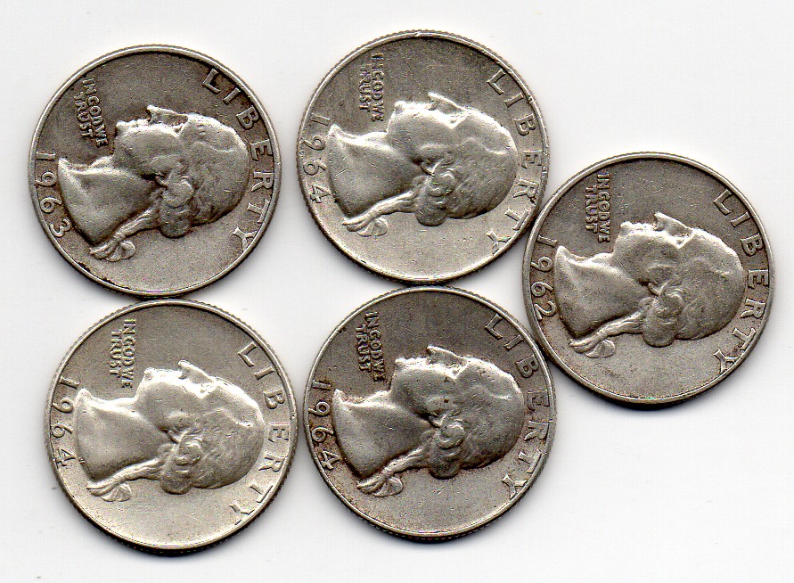 1965年以前 アメリカ 硬貨 25￠ 25セント クォーターダラー 銀貨 90%銀