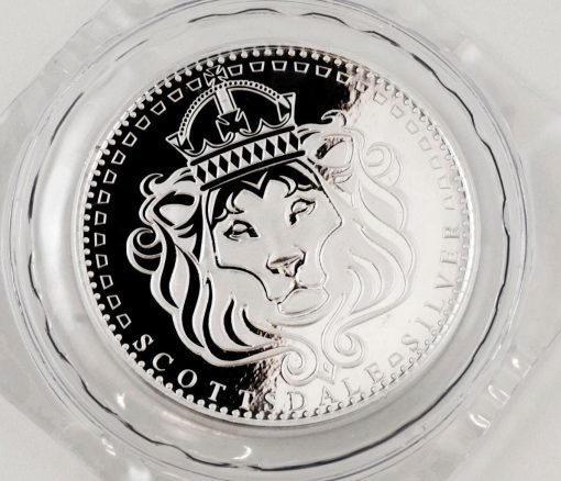 (New) Lion Scottsdale Mint Pure Silver Omnia 1 oz .999・1 Round - Image 5