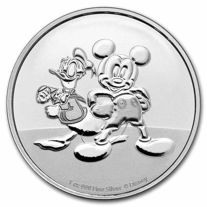 銀貨 純銀 1オンス ミッキーマウス silver 999 ディズニー ニウエ - 貨幣