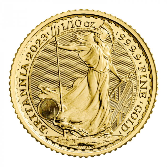 2023年 (新品) イギリス「ブリタニア」純金 1/10オンス 金貨 