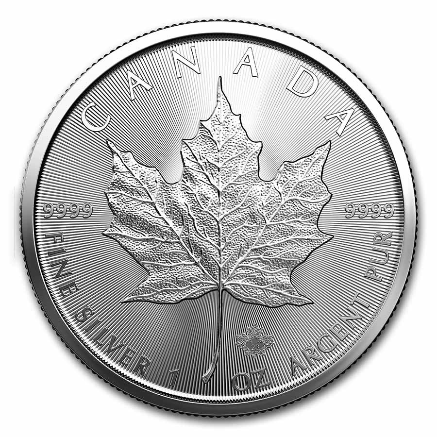 カナダ王室造幣局 2020 純銀カナダメープル銀貨 １オンス （銀貨5枚）