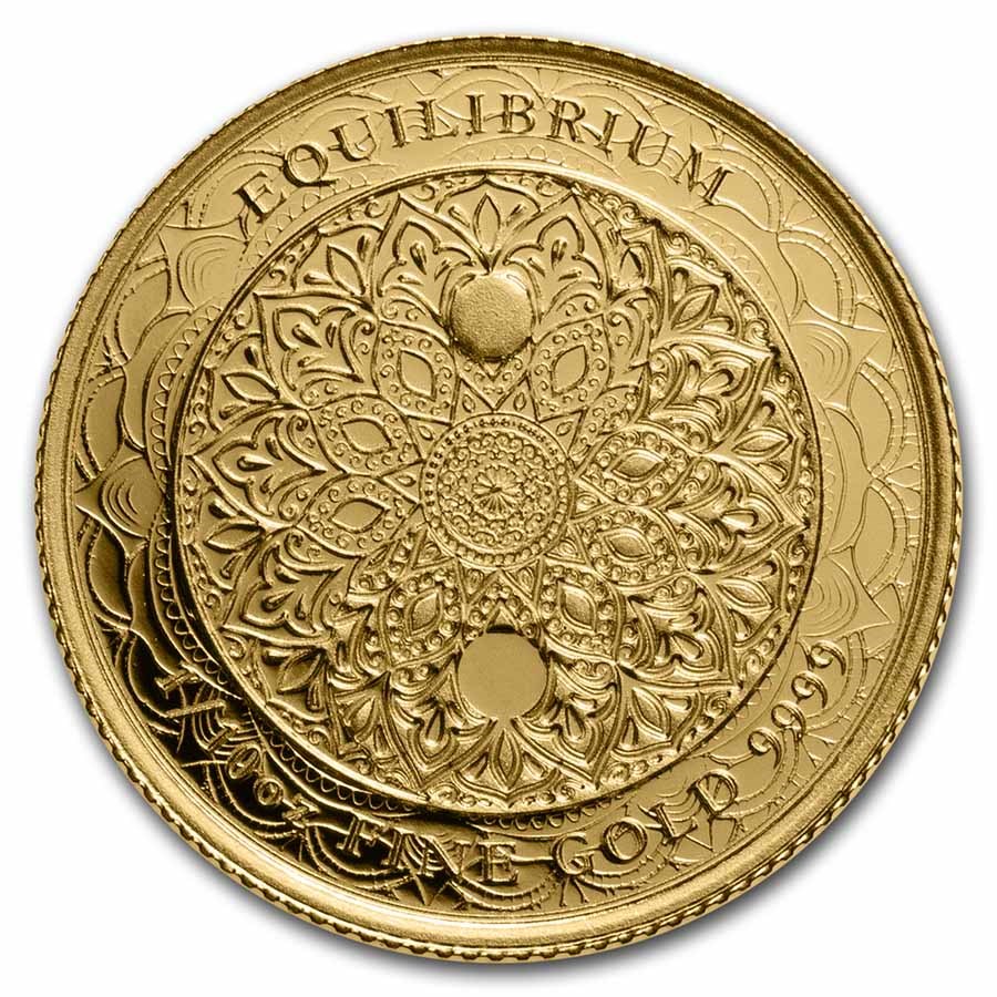 2023年 (新品) ニウエ「均衡・イクイリブリアム」純金 1/10オンス 金貨