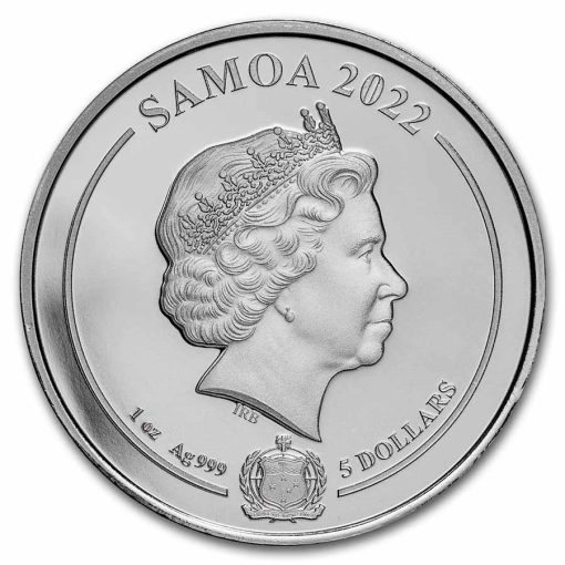 2022 (New) Samoa Looney Tunes Bugs Bunny Silver 1 oz Coin - Image 2