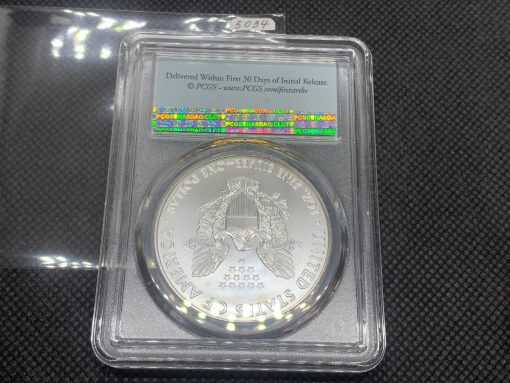 2021 (新品) アメリカ「イーグル・ウオーキング リバティ」(タイプ１) 純銀 1オンス 銀貨 PCGS MS70 (ファーストストライク®) #5034 - 画像 (2)