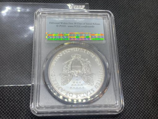 2021 (新品) アメリカ「イーグル・ウオーキング リバティ」(タイプ１) 純銀 1オンス 銀貨 PCGS MS70 (ファーストストライク®) #5033 - 画像 (3)