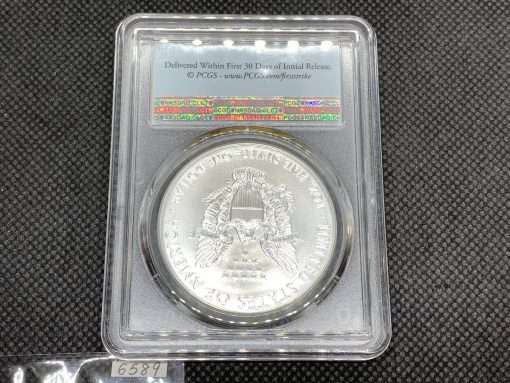 2021 (新品) アメリカ「イーグル・ウオーキング リバティ」(タイプ１) 純銀 1オンス 銀貨 PCGS MS70 (ファーストストライク®) #6589 - 画像 (3)