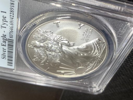2021 (新品) アメリカ「イーグル・ウオーキング リバティ」(タイプ１) 純銀 1オンス 銀貨 PCGS MS70 (ファーストストライク®) #5035 - 画像 (3)