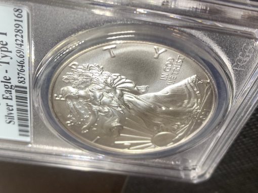 2021 (新品) アメリカ「イーグル・ウオーキング リバティ」(タイプ１) 純銀 1オンス 銀貨 PCGS MS70 (ファーストストライク®) #5034 - 画像 (3)