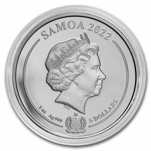 2022 (New) Samoa Looney Tunes Bugs Bunny Silver 1 oz Coin - Image 4