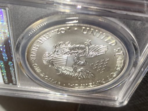 2021 (新品) アメリカ「イーグル・ウオーキング リバティ」(タイプ１) 純銀 1オンス 銀貨 PCGS MS70 (ファーストストライク®) #5036 - 画像 (4)