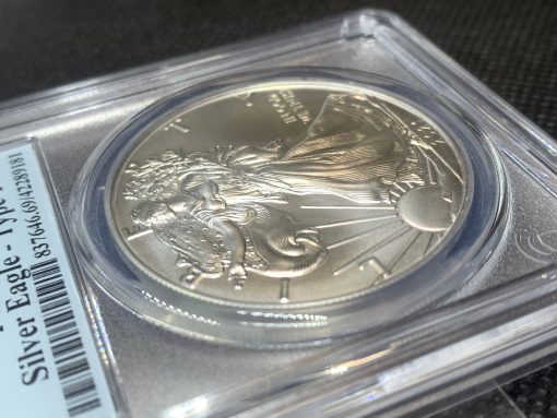 2021 (新品) アメリカ「イーグル・ウオーキング リバティ」(タイプ１) 純銀 1オンス 銀貨 PCGS MS70 (ファーストストライク®) #5035 - 画像 (5)