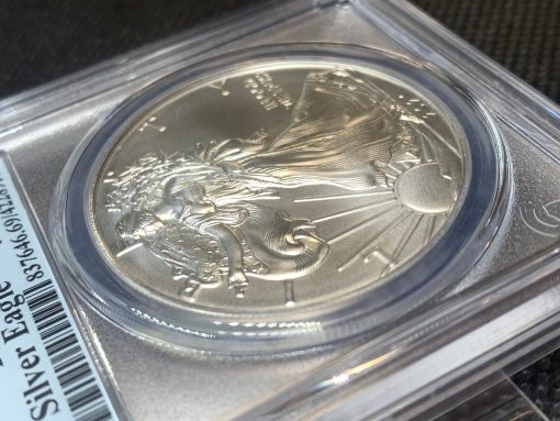 2021 (新品) アメリカ「イーグル・ウオーキング リバティ」(タイプ１) 純銀 1オンス 銀貨 PCGS MS70 (ファーストストライク®) #5033 - 画像 (6)