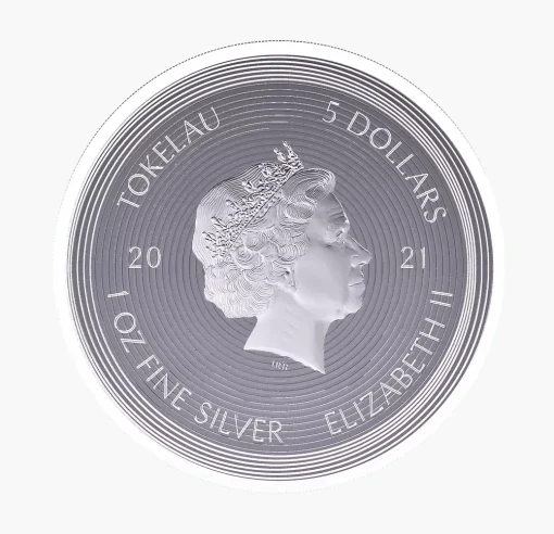 2021 (New) Tokelau Icon Mona Lisa Silver 1 oz Coin - Image 2