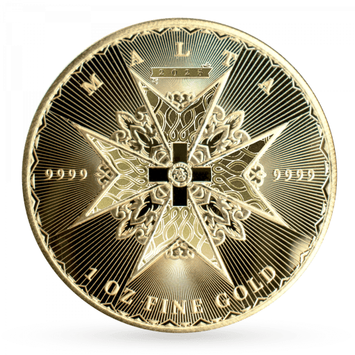 【Backorder】2025 (New) Malta Maltese Cross Gold 1 oz Coin