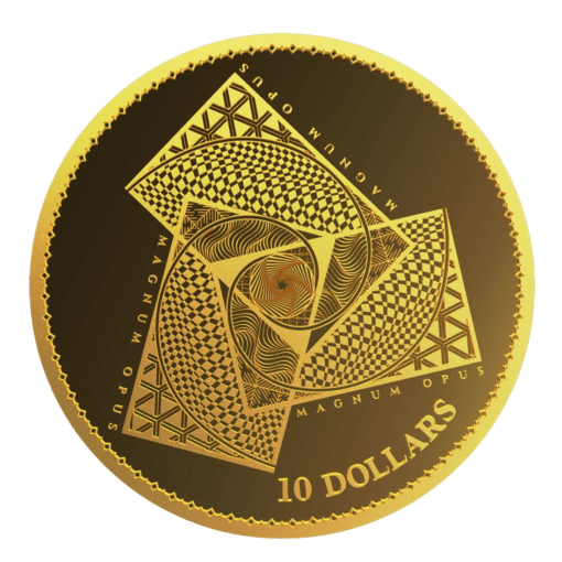 2022 (New) Tokelau Magnum Opus Gold 1/10 oz Coin