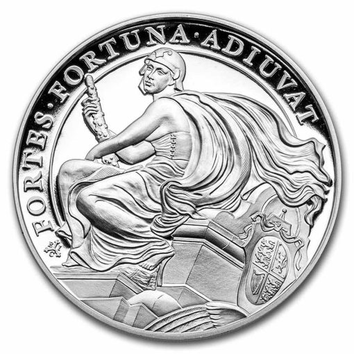 2022 (New) St. Helena Queen's Virtues Courage Silver 1 oz Proof Coin - Image 2