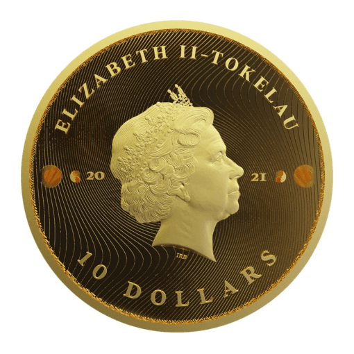 2021 (New) Tokelau Equilibrium Gold 1/10 oz Coin - Image 2