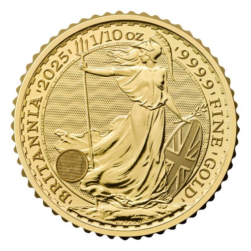 【Backorder】2025 (New) Great Britain Britannia Gold 1/10 oz Coin