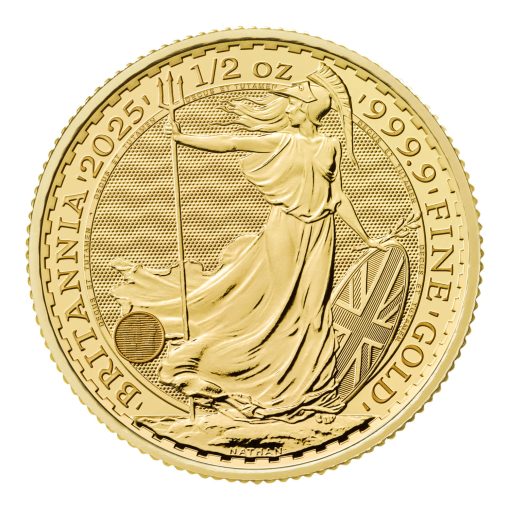 【Backorder】2025 (New) Great Britain Britannia Gold 1/2 oz Coin