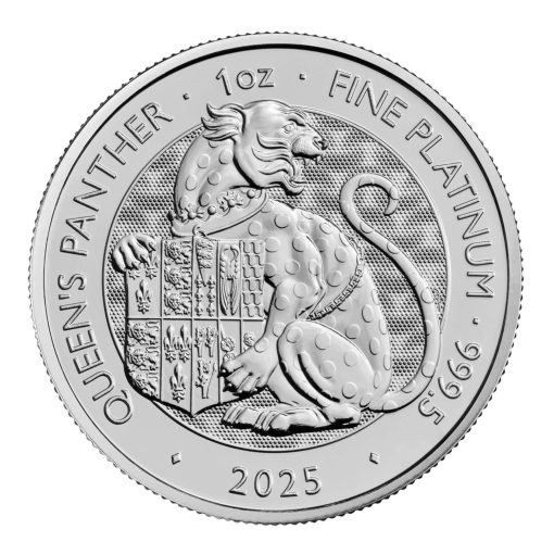 【Backorder】2025 (New) Great Britain The Royal Tudor Beasts The Queen’s Panther Platinum 1 oz Coin