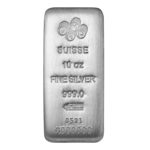 【3 Day Ship】(New) Pamp Swiss Silver 10 oz Cast Bar