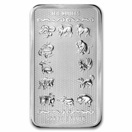 【3 Day Ship】2025 (New) Year of the Snake Lunar Silver 10 oz Bar - Image 2