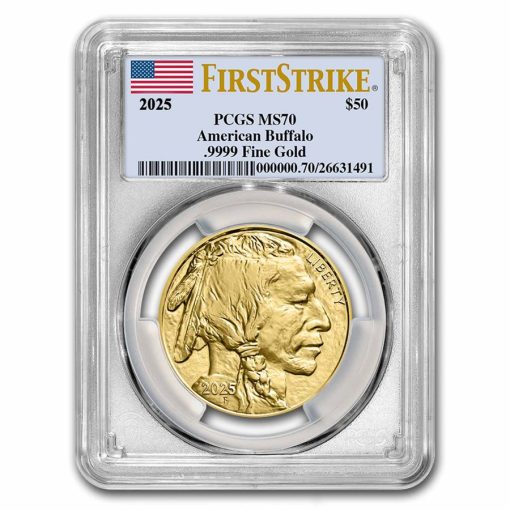 【3 Day Ship】2025 (New) American Buffalo Gold 1 oz Coin PCGS MS70 (FirstStrike)