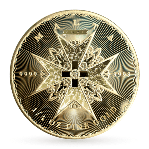 2025 (New) Malta Maltese Cross Gold 1/4 oz Coin