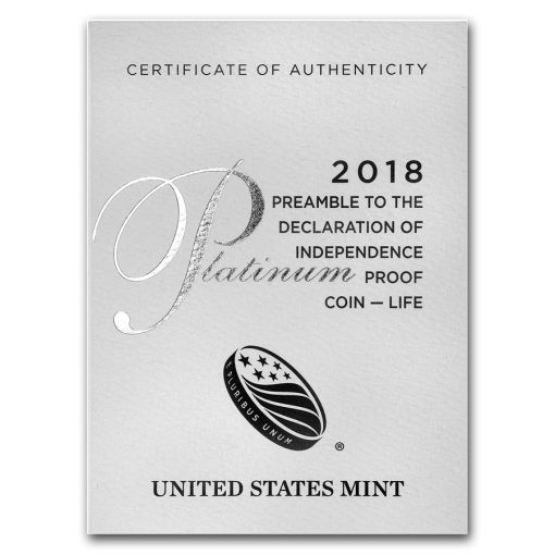 【3 Day Ship】2018 (New) American Eagle Platinum 1 oz Proof Coin - Image 4