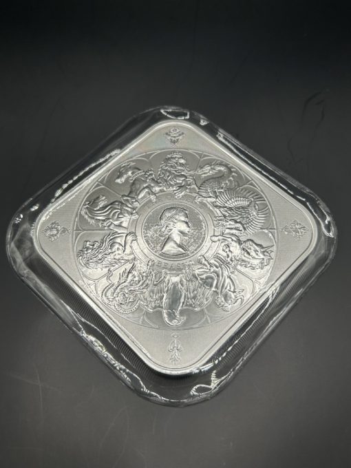 (新品) イギリス「クィーンズ ビースト・コンプリーター」純銀 10オンス バー - 画像 (5)