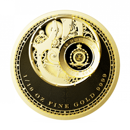 2025 (New) Niue Chronos Gold 1/10 oz Coin - Image 2