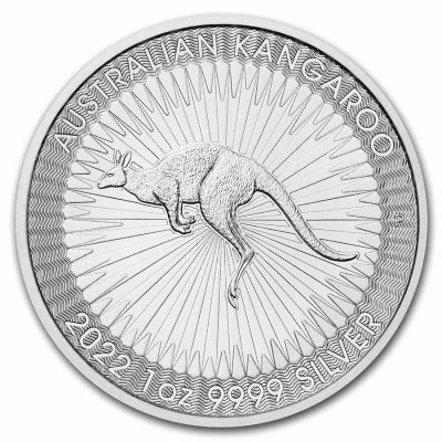 2022 (New) Australia Kangaroo Perth Mint Silver 1 oz Coin