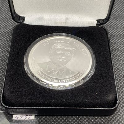 (新品) アメリカ「ドナルド・J・トランプ大統領」純銀 1オンス プルーフ メダル #5792