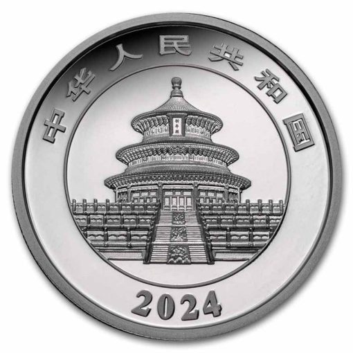 2024年 (新品) 中国 パンダ 純プラチナ 30グラム プルーフ プラチナ貨 - 画像 (3)