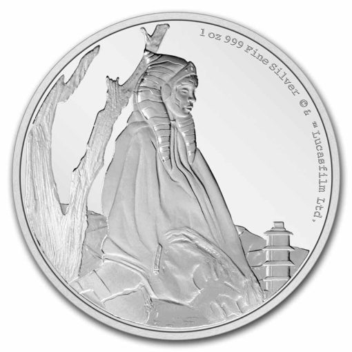 2022 (New) Niue Star Wars Mandalorian Classic Ahsoka Tano Silver 1 oz Proof Coin - Image 2