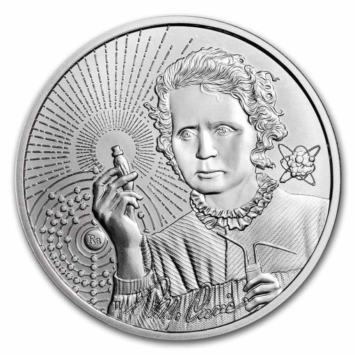 2023年 (新品) ニウエ「アイコン・マリー・キュリー」純銀 1オンス 銀貨 NGC MS70 - 画像 (2)