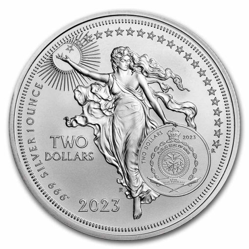 2023年 (新品) ニウエ「アイコン・マリー・キュリー」純銀 1オンス 銀貨 NGC MS70 - 画像 (3)