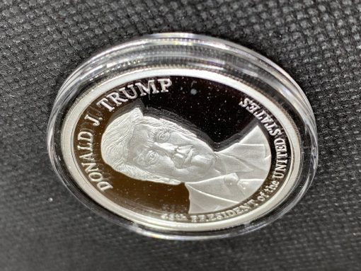 (New)「President Donald J. Trump」Silver 1 oz Proof Round #8099 - Image 3