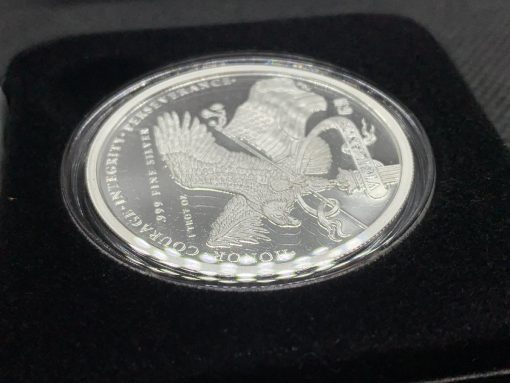 (New)「President Donald J. Trump」Silver 1 oz Proof Round #7990 - Image 6