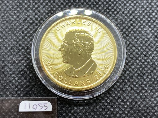 2025年 (新品) カナダ「メイプルリーフ」純金 1オンス 金貨 #11055 - 画像 (2)