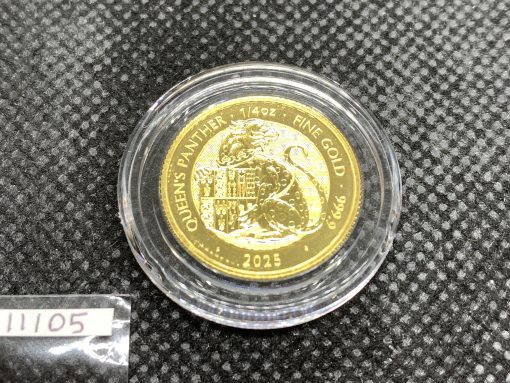 2025 (New) Great Britain The Royal Tudor Beast The Queen's Panther Gold 1/4 oz Coin #11105