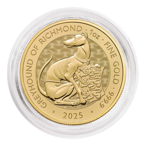 2025 (New) Great Britain The Royal Tudor Beast Greyhound of Richmond Gold 1 oz Coin - Image 5