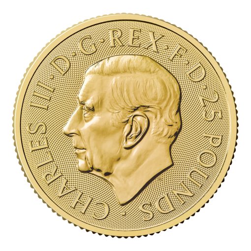 2025年 (新品) イギリス「ロイヤルチューダービースト・リッチモンドのグレイハウンド」純金 1/4オンス 金貨 - 画像 (2)