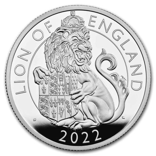 2022 (New) Great Britain The Royal Tudor The Lion of England Silver 2 oz Proof Coin - Image 2