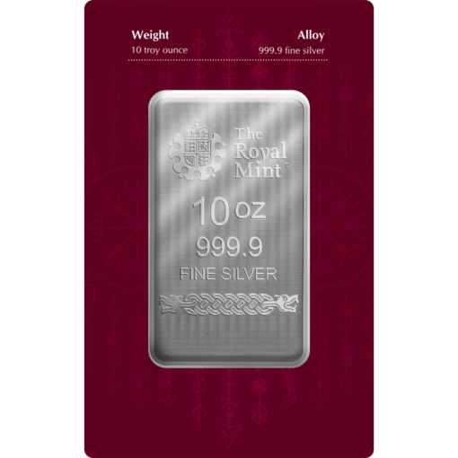 (New) Great Britain Royal Mint Norse Gods Series Thor Silver 10 oz Bar - Image 2