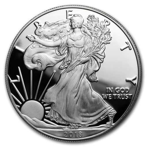 2018年 (新品) アメリカ造幣局「リミットエディション」純銀 2.34オンス プルーフ 銀貨【8枚セット】 - 画像 (2)