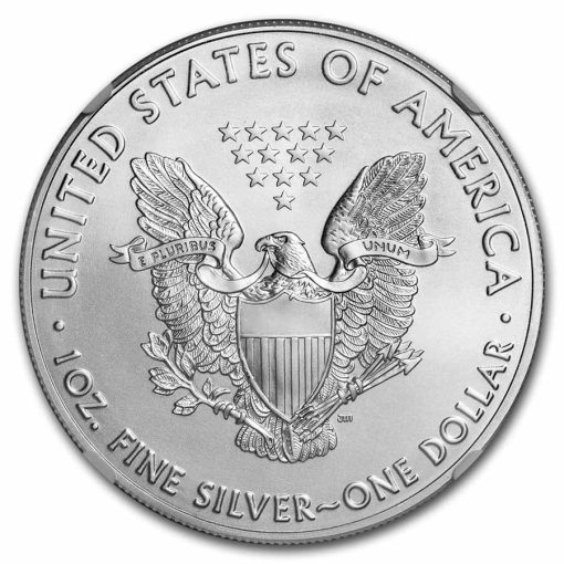 2021年 (新品) アメリカ「イーグル・ウオーキング リバティ」純銀 1オンス 銀貨【1型】NGC MS70 (発行初日) - 画像 (3)